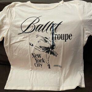 Ballet Troupe Cream Graphic Tee Zoe+Liv